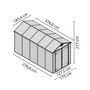 Voir la diapositive 2 : Palram Abris de jardin 6.6m² ambre - 703225