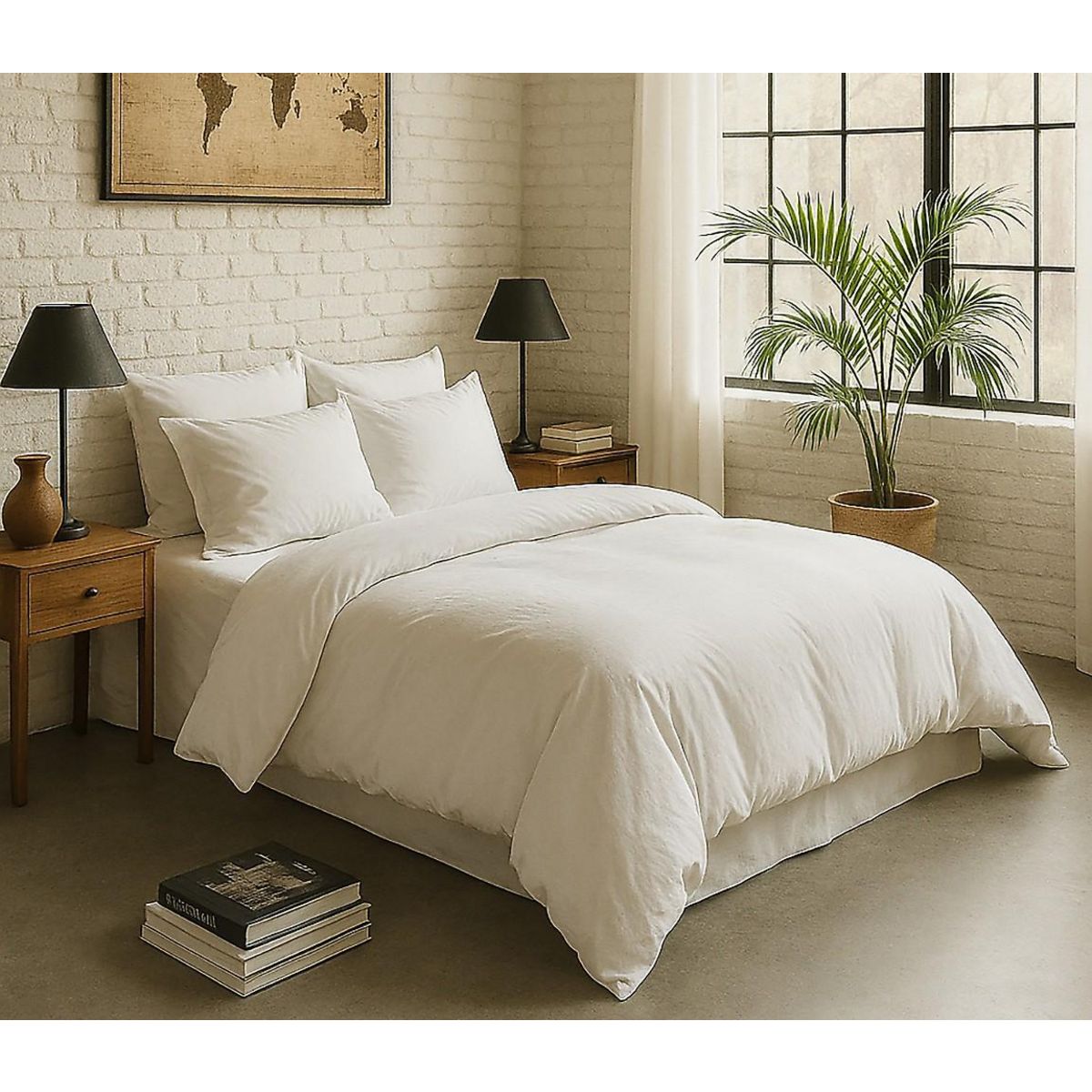 BATON ROUGE Housse de couette 100% percale de coton