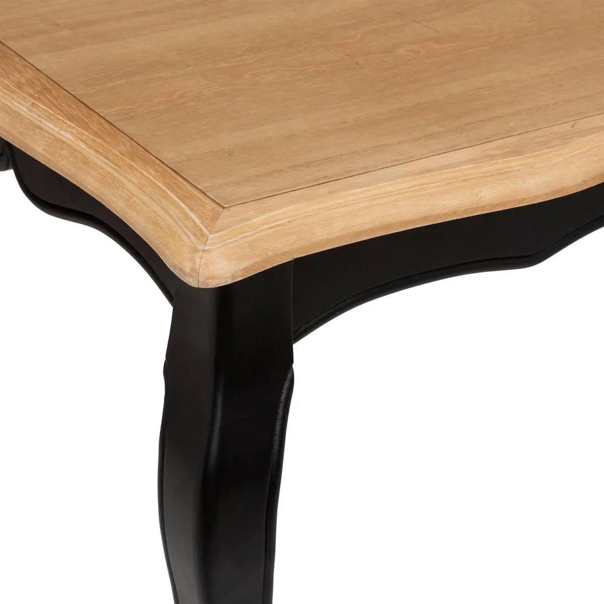 ATMOSPHERA Table Basse Design  Chrysa  110cm Noir & Naturel