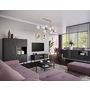 Voir la diapositive 4 : BEST MOBILIER Felicia - meuble tv - noir - 120 cm