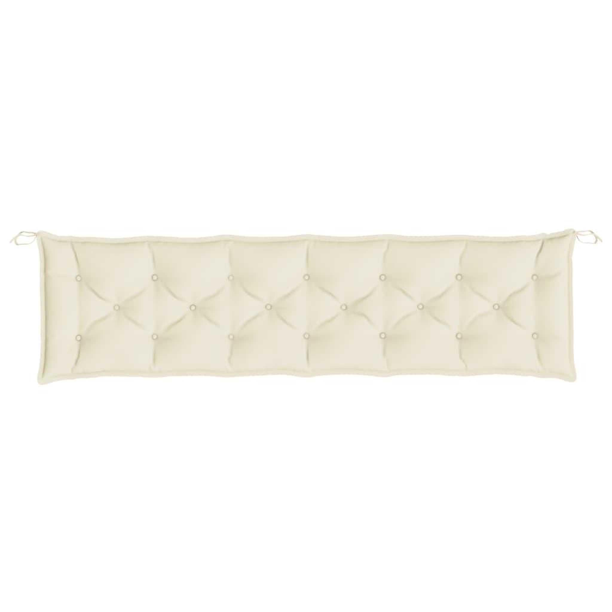 Voir la diapositive 5 : VIDAXL Coussins de banc de jardin lot de 2 blanc creme tissu Oxford