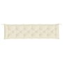 Voir la diapositive 5 : VIDAXL Coussins de banc de jardin lot de 2 blanc creme tissu Oxford