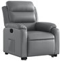 Voir la diapositive 4 : VIDAXL Fauteuil inclinable Gris Similicuir