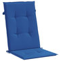 Voir la diapositive 4 : VIDAXL Coussins de chaise de jardin a dossier haut lot de 6 bleu royal