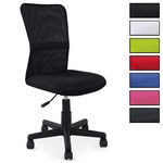 IDIMEX Chaise de bureau TODI assise pivotante. Coloris disponibles : Rouge, Vert, Gris