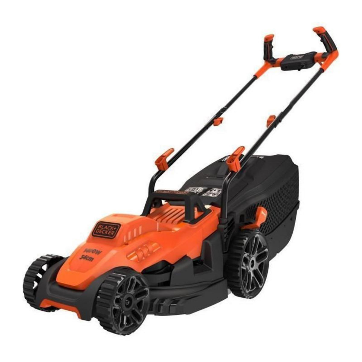 Black et Decker BLACK + DECKER Tondeuse  34cm 1400W - Poignee Bike BEMW461BH