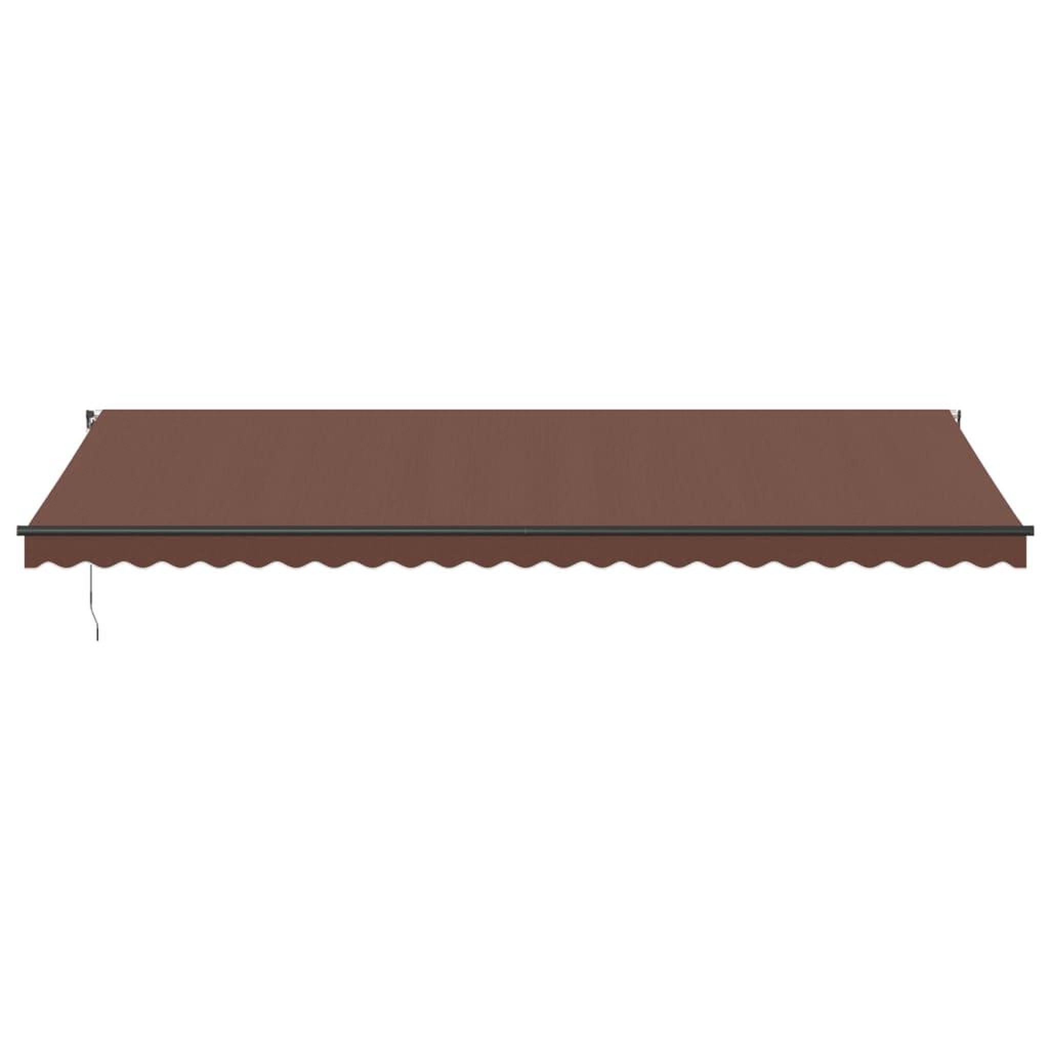 Voir la diapositive 4 : VIDAXL Auvent manuel retractable avec LED marron 600x300 cm