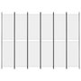 Voir la diapositive 3 : VIDAXL Cloison de separation 6 panneaux Blanc 300x220 cm Tissu