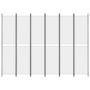 Voir la diapositive 3 : VIDAXL Cloison de separation 6 panneaux Blanc 300x220 cm Tissu