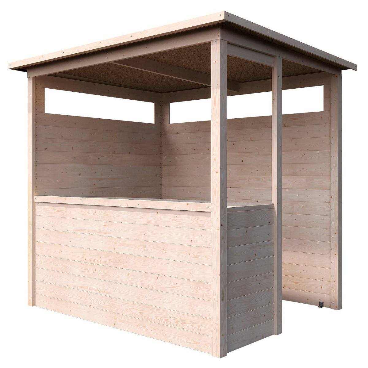 DECOR ET JARDIN Cuisine d'été moderne - Bois - 3,12m² - SAFRAN