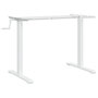 Voir la diapositive 2 : VIDAXL Cadre de bureau debout blanc (94-135)x60x(70-114) cm acier