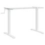 Voir la diapositive 2 : VIDAXL Cadre de bureau debout blanc (94-135)x60x(70-114) cm acier