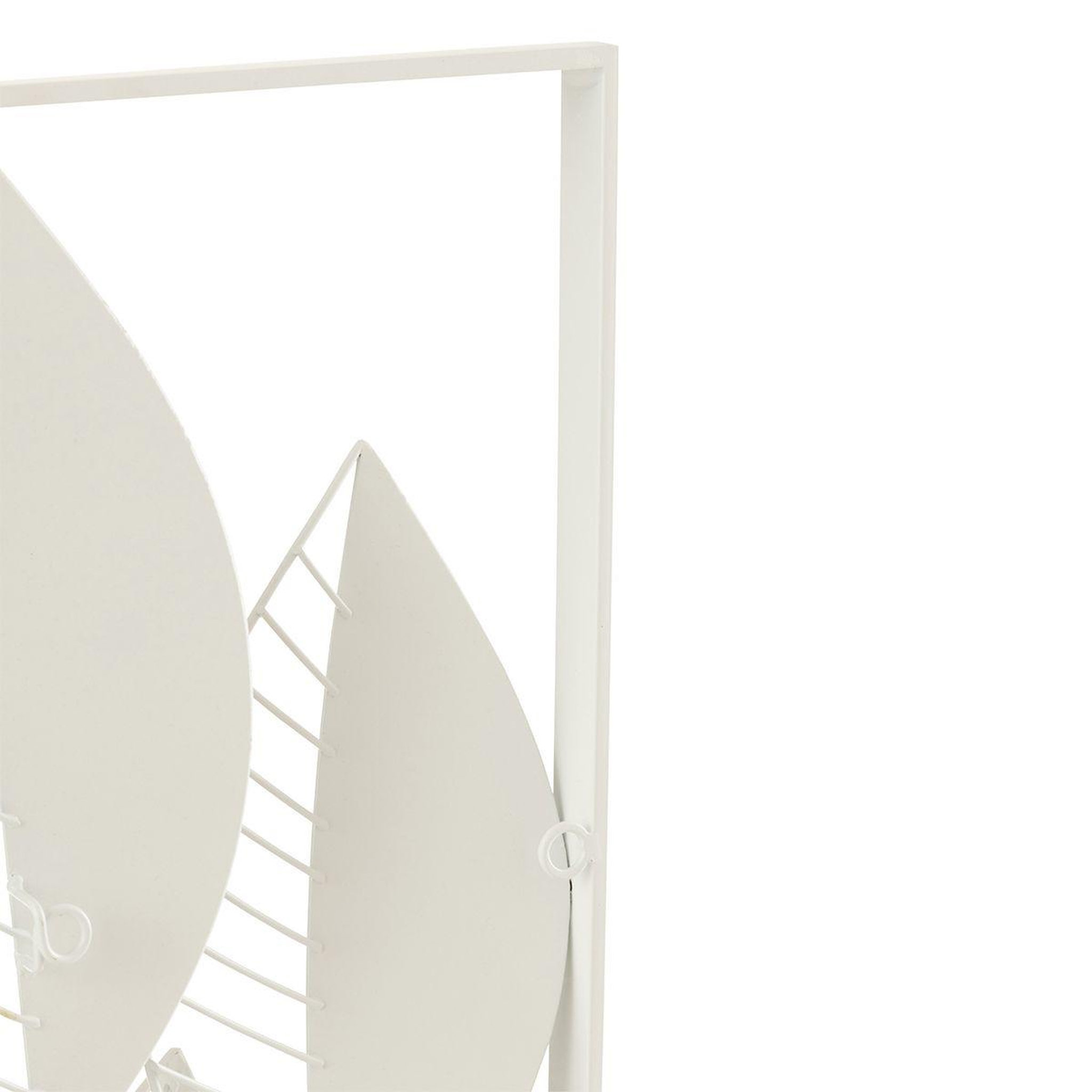 Voir la diapositive 3 : J-LINE Décoration Murale en Métal  Feuilles  75cm Multicolore