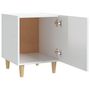 Voir la diapositive 5 : VIDAXL Table de chevet Blanc brillant Bois d'ingenierie
