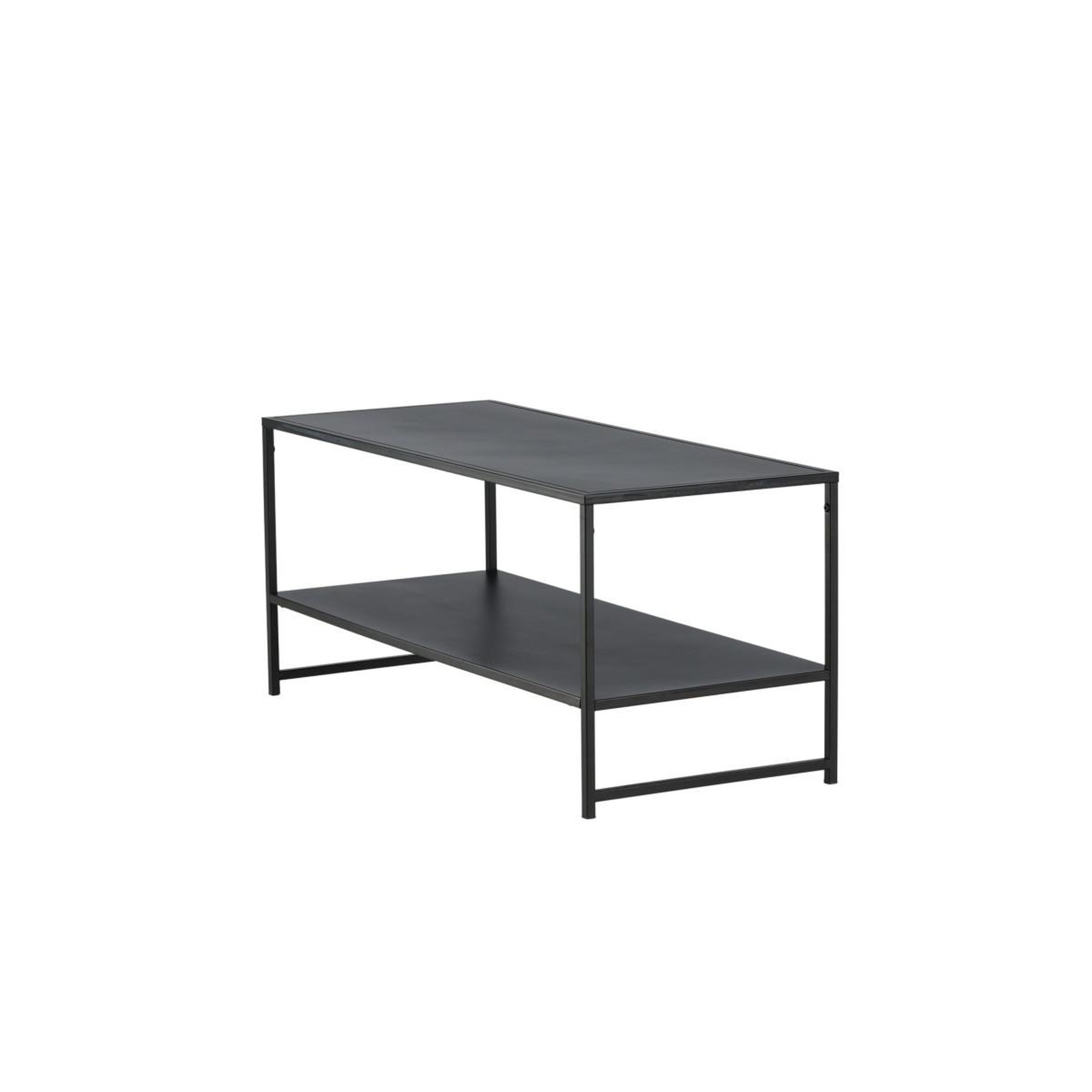 Voir la diapositive 4 : Paris Prix Table basse avec étagère  staal  102cm noir