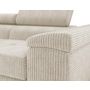 Voir la diapositive 3 : BEST MOBILIER Pablo - canapé droit 2 places avec têtières ajustables - en velours côtelé