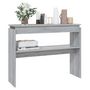 Voir la diapositive 5 : VIDAXL Table console Sonoma gris 102x30x80 cm Bois d'ingenierie