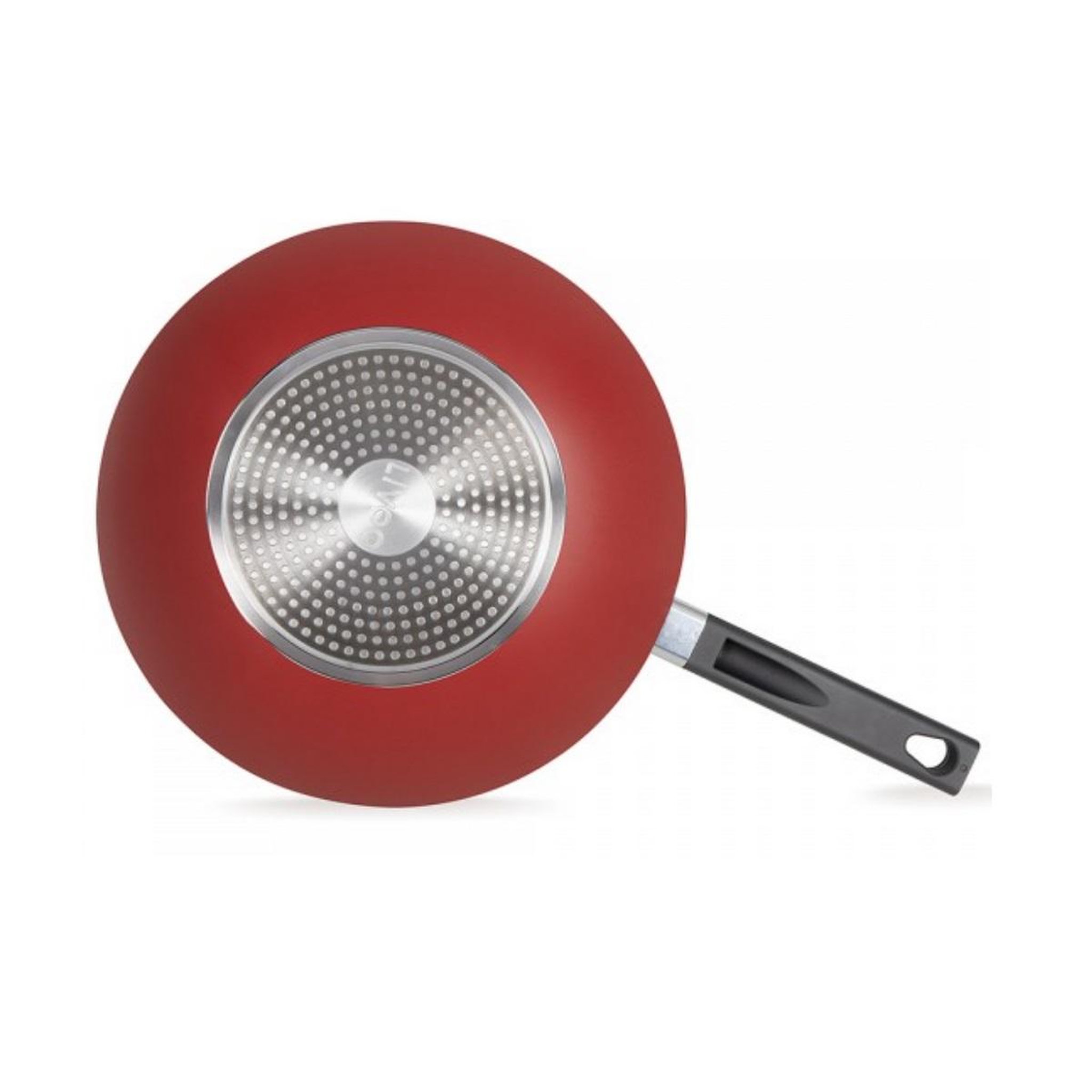 Voir la diapositive 2 : LIVOO Poêle wok aluminium 32cm rouge - mep156r