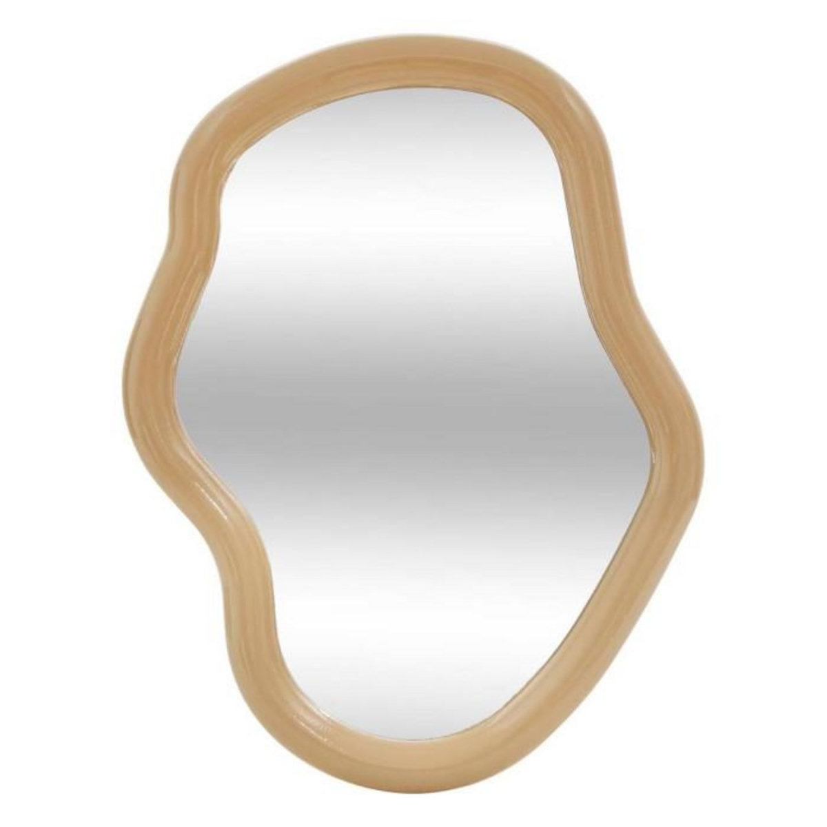 ATMOSPHERA Miroir Mural Organique  Reza  33cm Beige