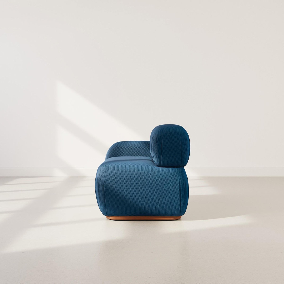 LISA DESIGN Penelope - module d'assise gauche en velours texturé