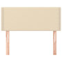 Voir la diapositive 3 : VIDAXL Tete de lit Creme 90x5x78/88 cm Tissu