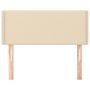 Voir la diapositive 3 : VIDAXL Tete de lit Creme 90x5x78/88 cm Tissu