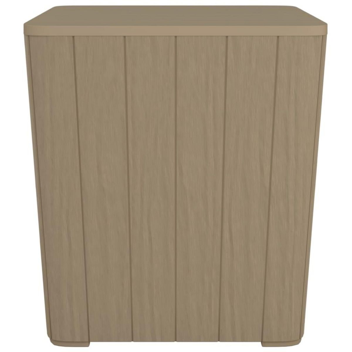 VIDAXL Table de jardin avec couvercle amovible marron polypropylene