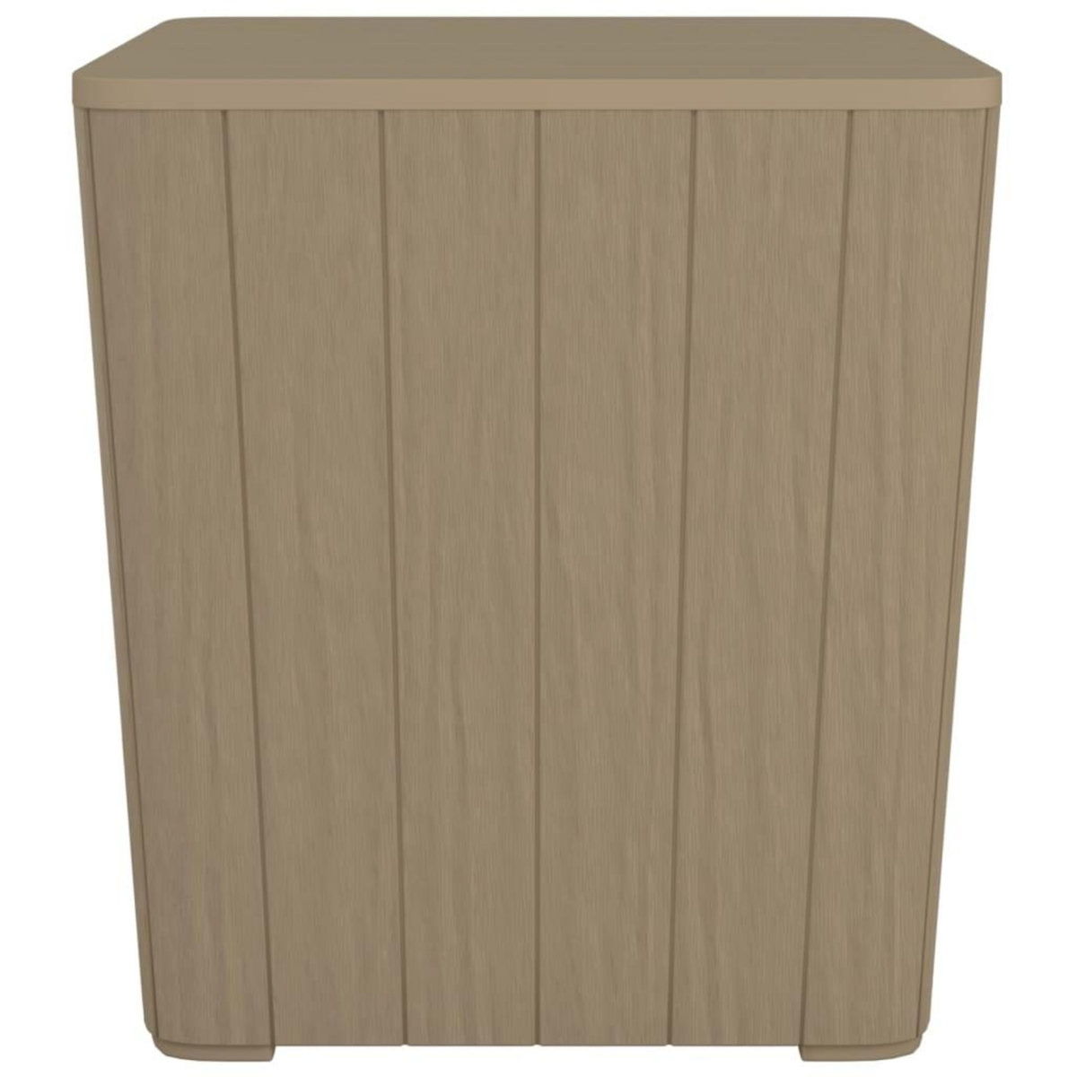 VIDAXL Table de jardin avec couvercle amovible marron polypropylene