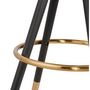 Voir la diapositive 4 : Paris Prix Tabouret de Bar  Krill  97cm Marron & Noir