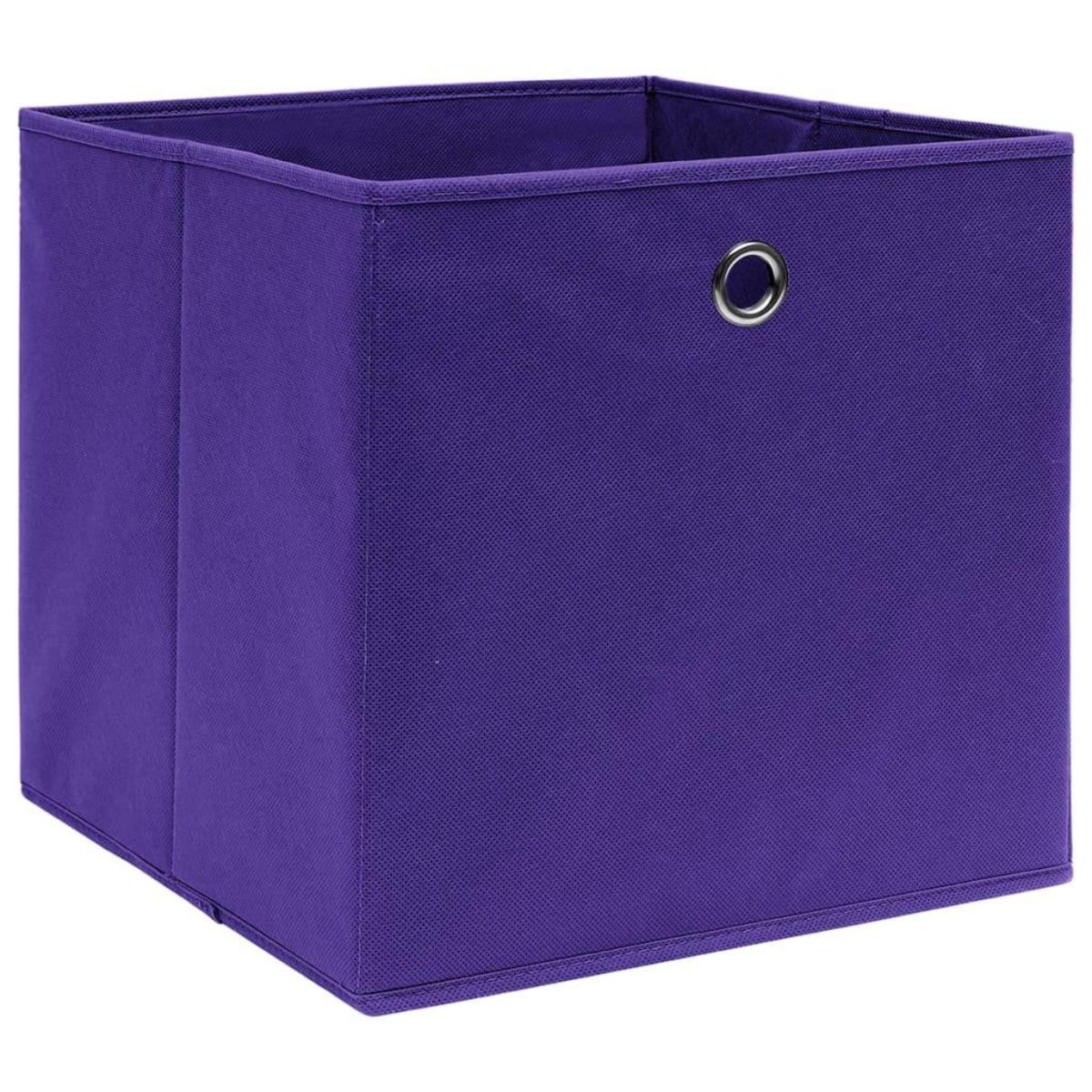VIDAXL Boîtes de rangement 10 pcs Tissu intisse 28x28x28 cm Violet