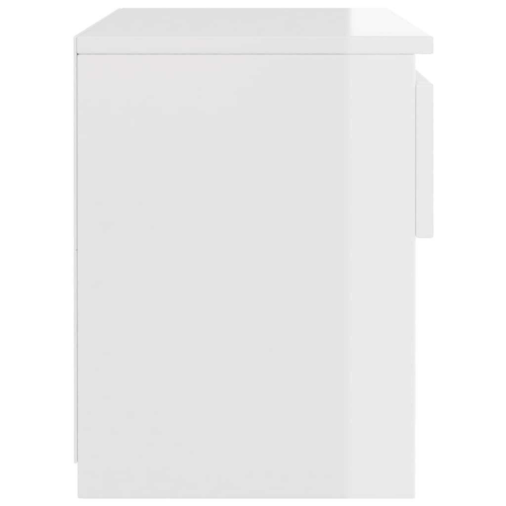Voir la diapositive 5 : VIDAXL Table de chevet blanc brillant 40x30x39 cm bois d'ingenierie