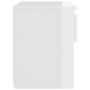 Voir la diapositive 5 : VIDAXL Table de chevet blanc brillant 40x30x39 cm bois d'ingenierie