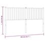 Voir la diapositive 6 : VIDAXL Tete de lit metal blanc 160 cm