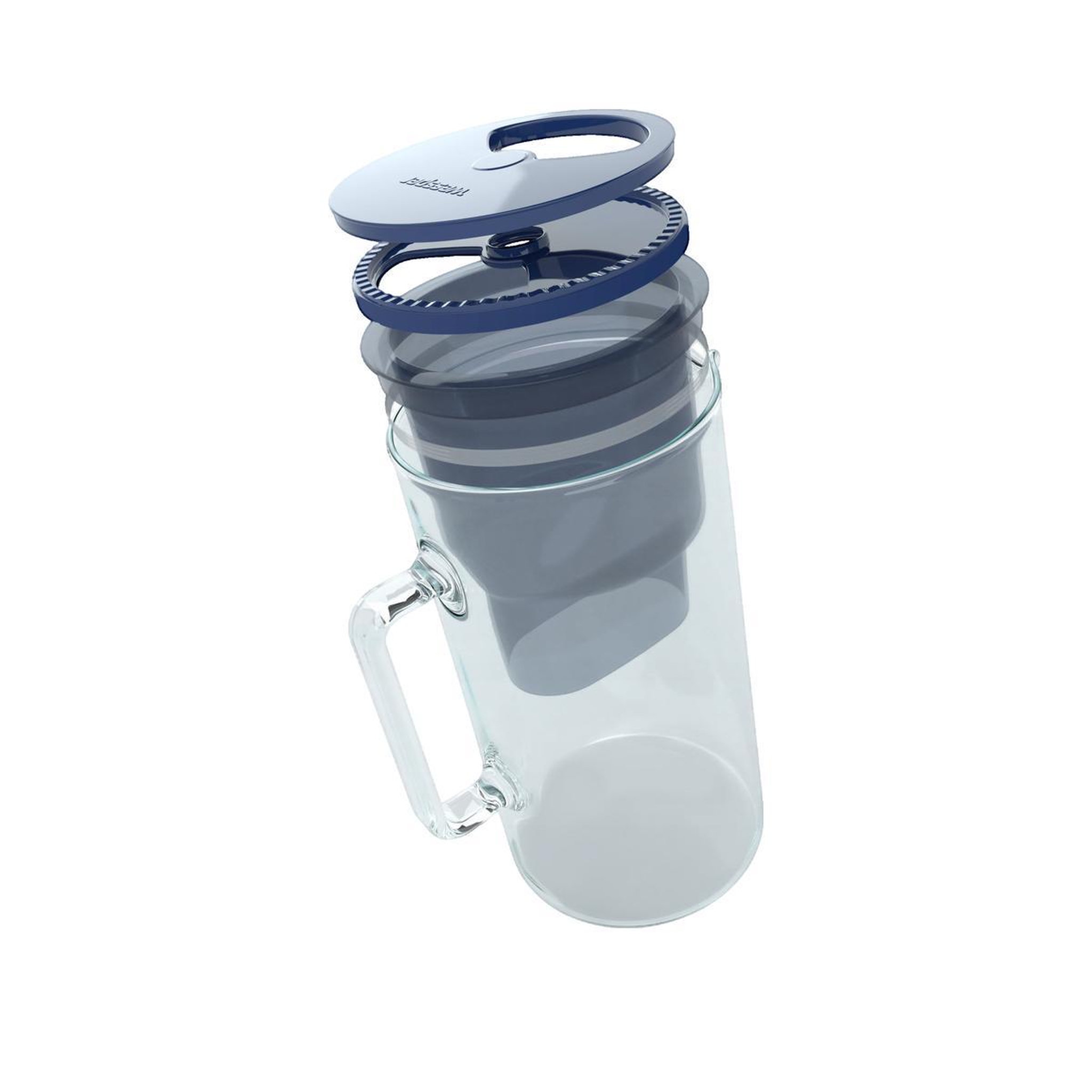 Voir la diapositive 2 : Vesper Carafe filtrante Wessper Crystalline design moderne marine