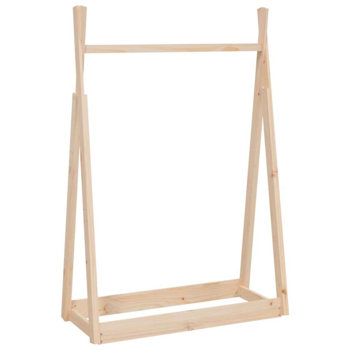 VIDAXL Porte-vetements 100x45x150 cm Bois de pin massif