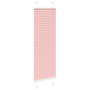 Voir la diapositive 3 : VIDAXL Store plisse rose 45x150 cm largeur du tissu 44,4 cm polyester