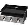 Voir la diapositive 1 : Habitat et Jardin Plancha  Presto 3  - 3 Brûleurs - 7.5kW - Gris