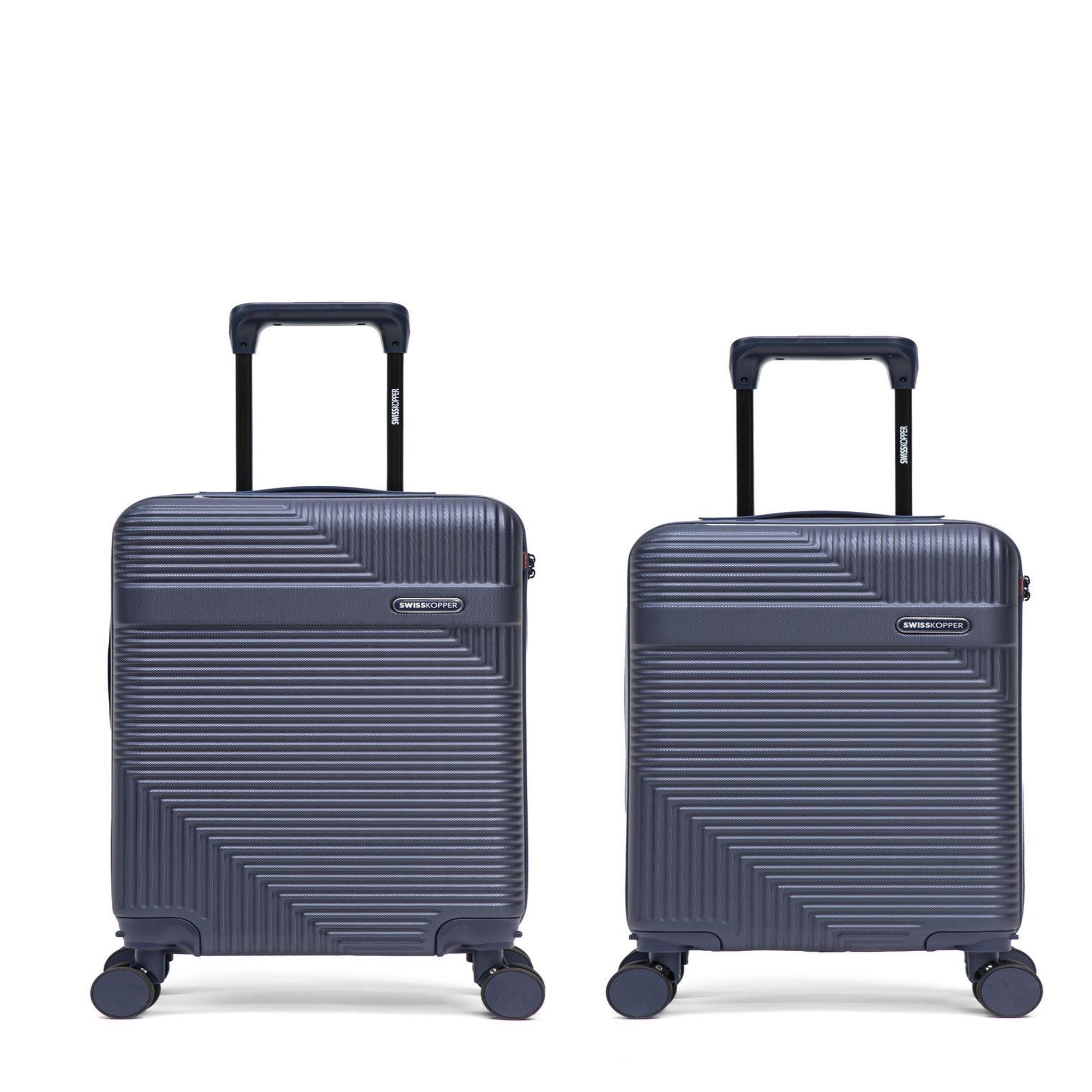 SWISS KOPPER Lot de 2 Valises Rigides Cabine et Cabine XS WOHLEN. Coloris disponibles : Rose, Orange