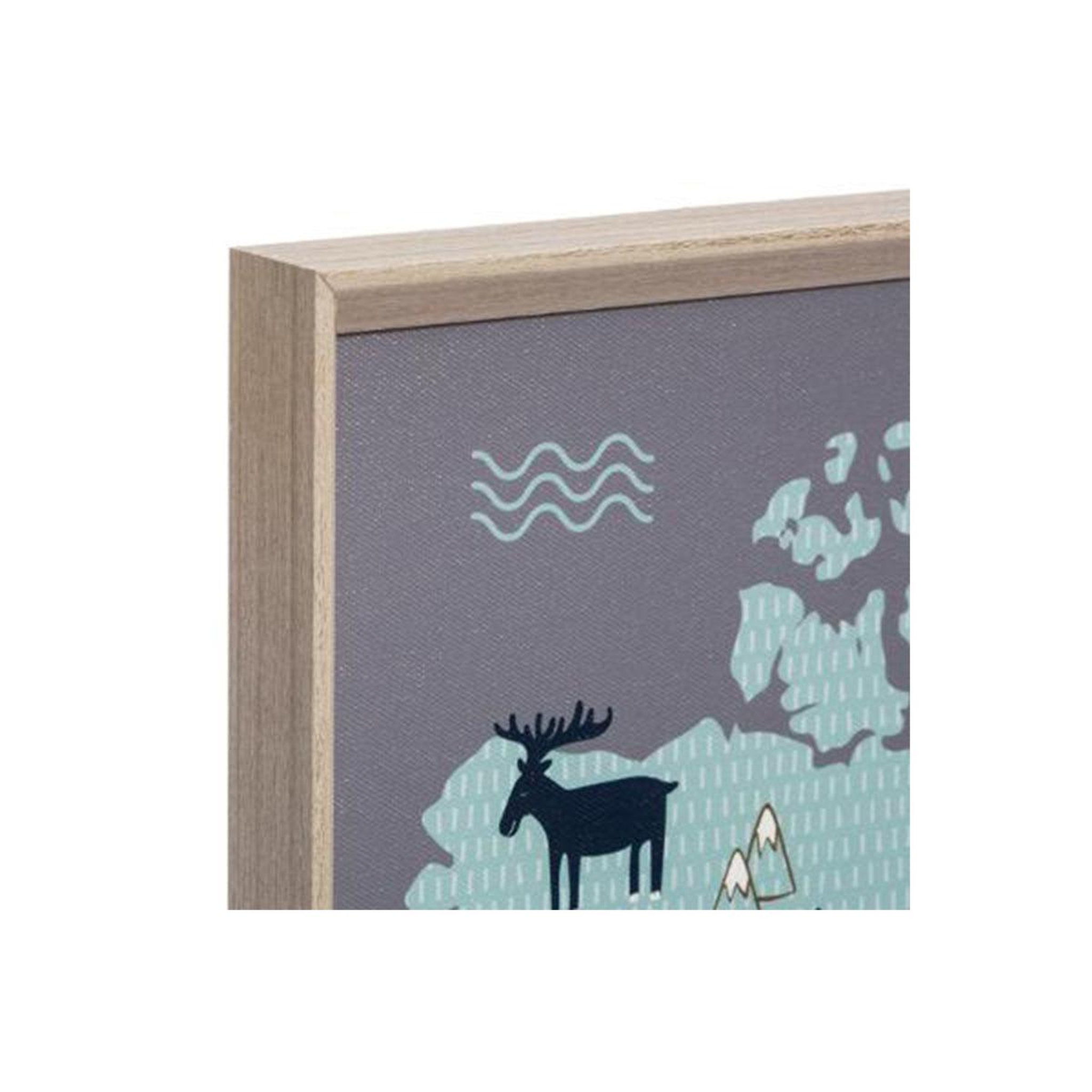 Voir la diapositive 2 : Atmosphera Kids Tableau pour enfant  carte du monde  50x70cm bleu
