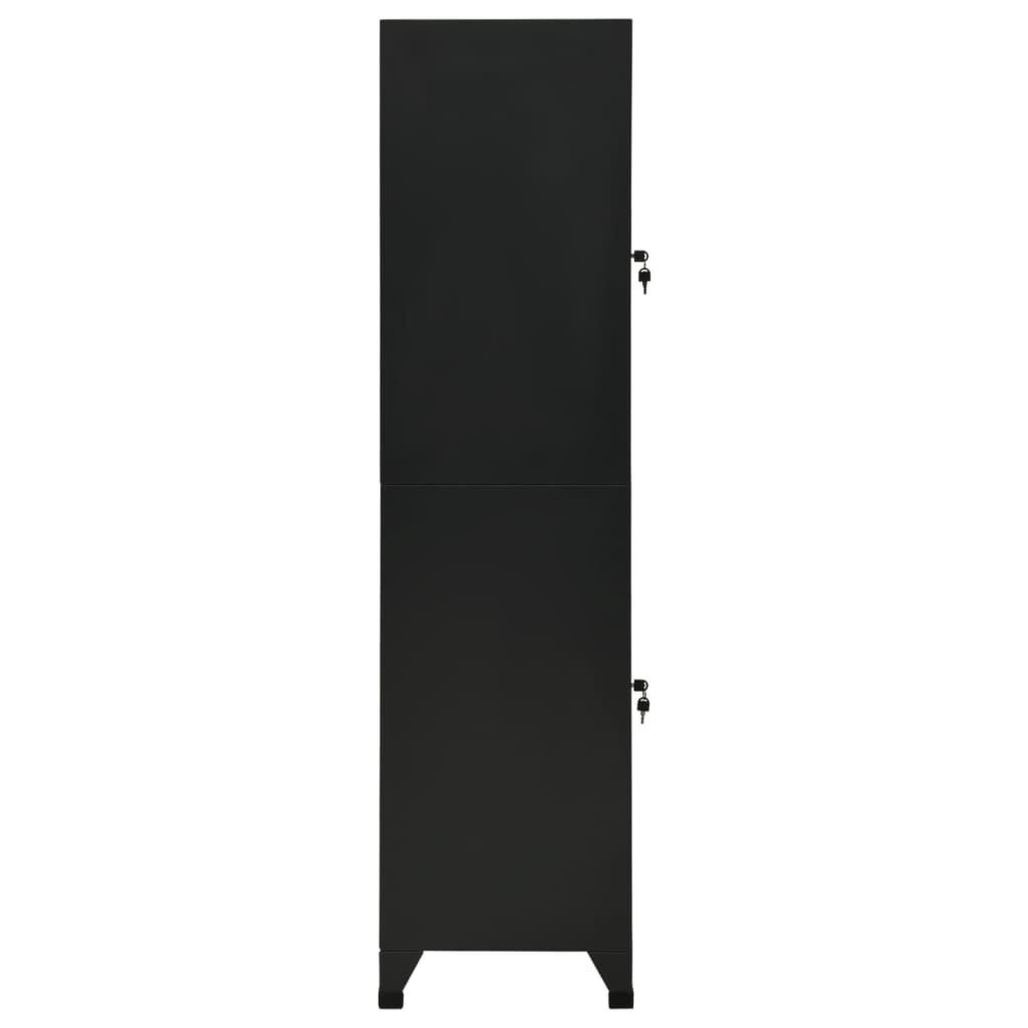 Voir la diapositive 4 : VIDAXL Armoire a casiers Noir 38x45x180 cm Acier