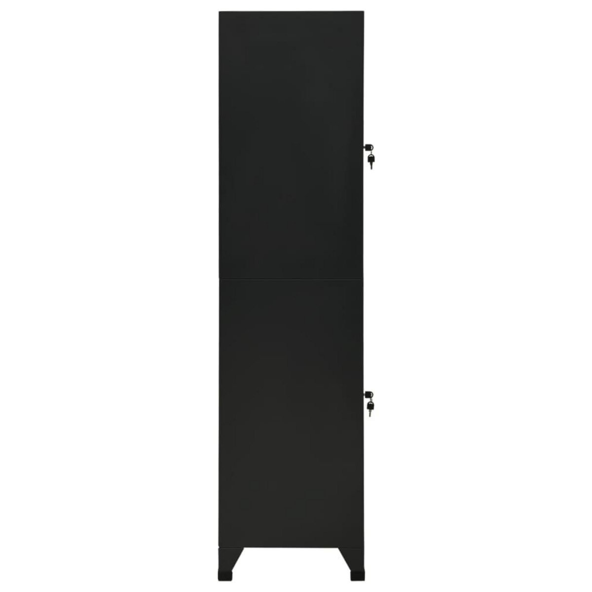 VIDAXL Armoire a casiers Noir 38x45x180 cm Acier
