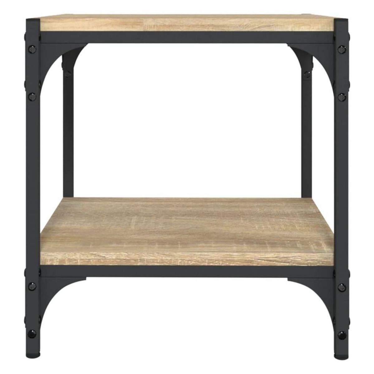 VIDAXL Meuble TV Chene sonoma 40x33x41 cm Bois d'ingenierie et acier