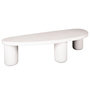 Voir la diapositive 1 : LISA DESIGN Mahara - table basse - finition en marbre composite - 157 cm
