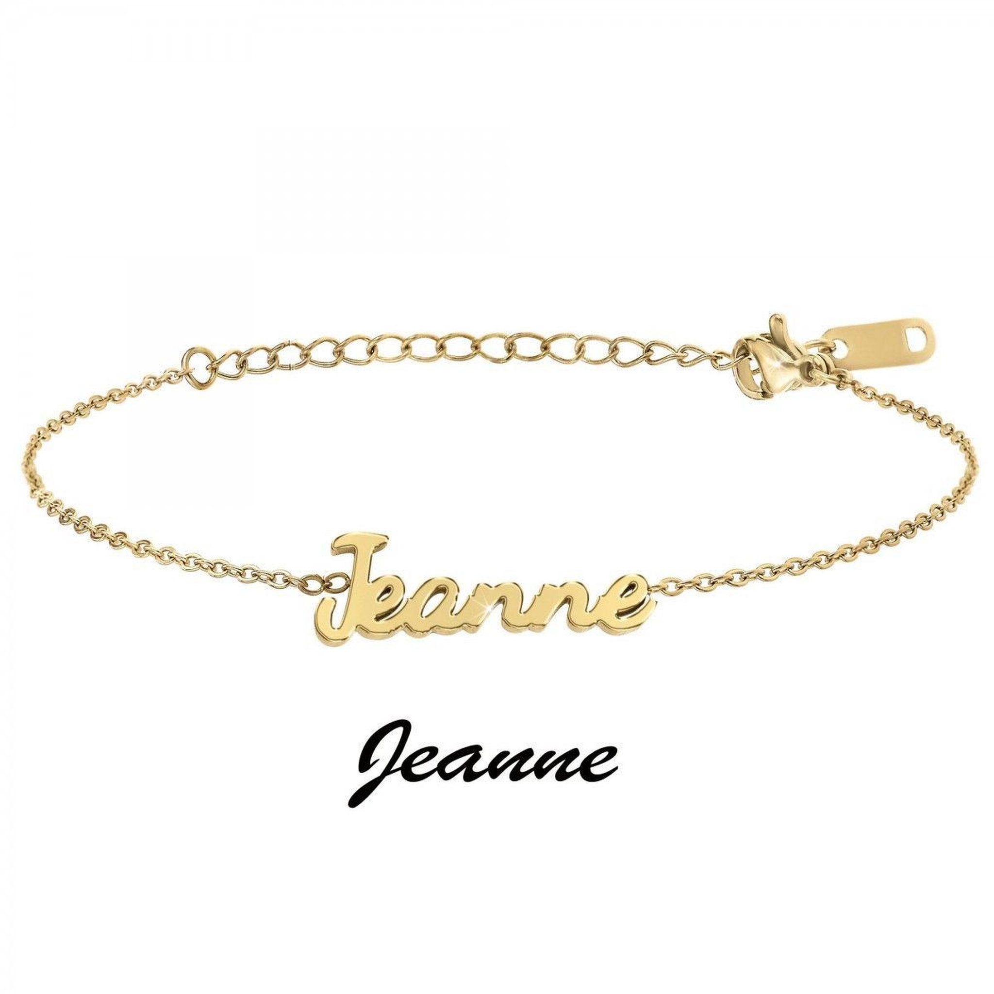 Voir la diapositive 3 : SC CRYSTAL Jeanne - Bracelet prénom