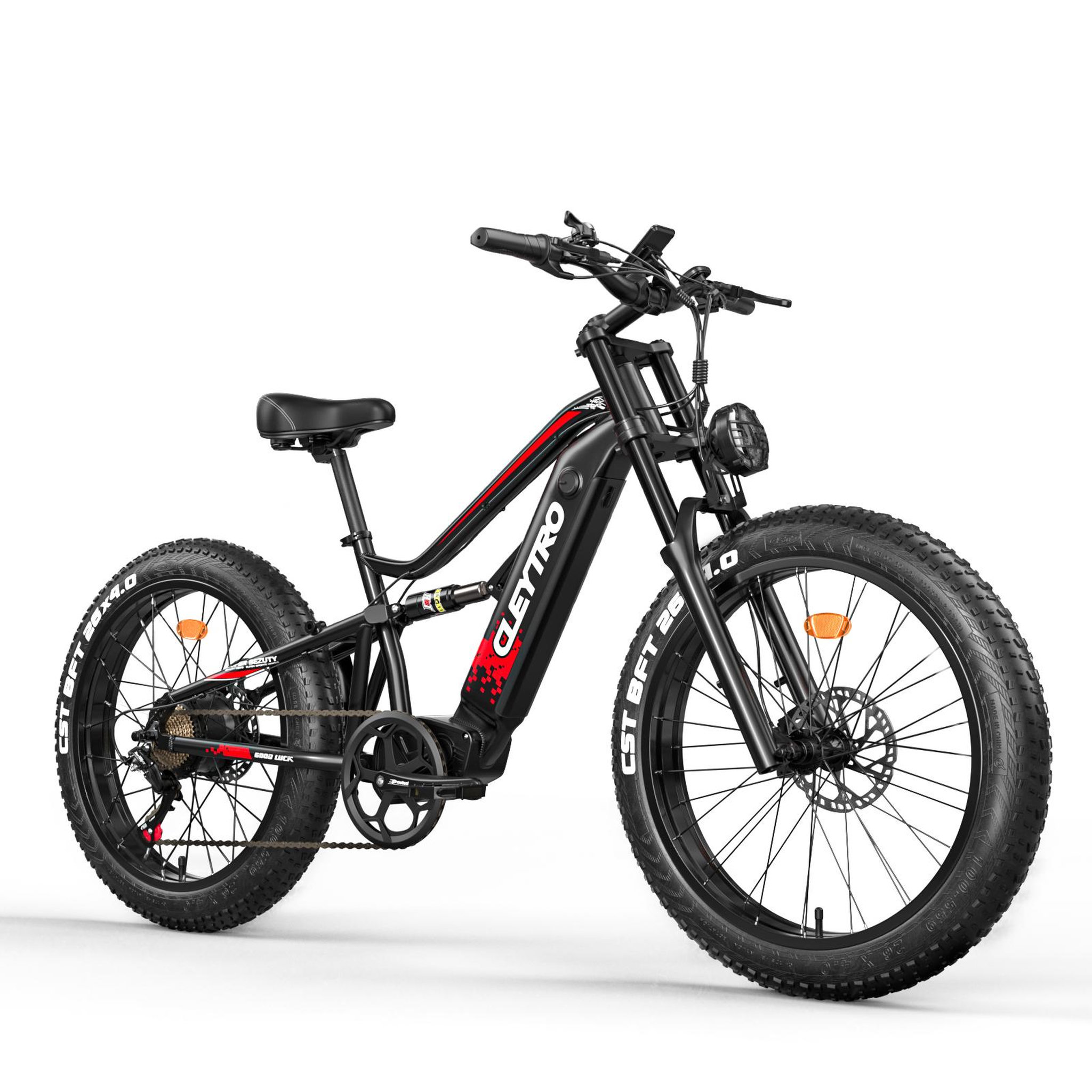 Voir la diapositive 3 : Cleytro Vélo électrique CLEYTRO ES7 Fat, batterie amovible 48 V 18 Ah, 26 pouces
