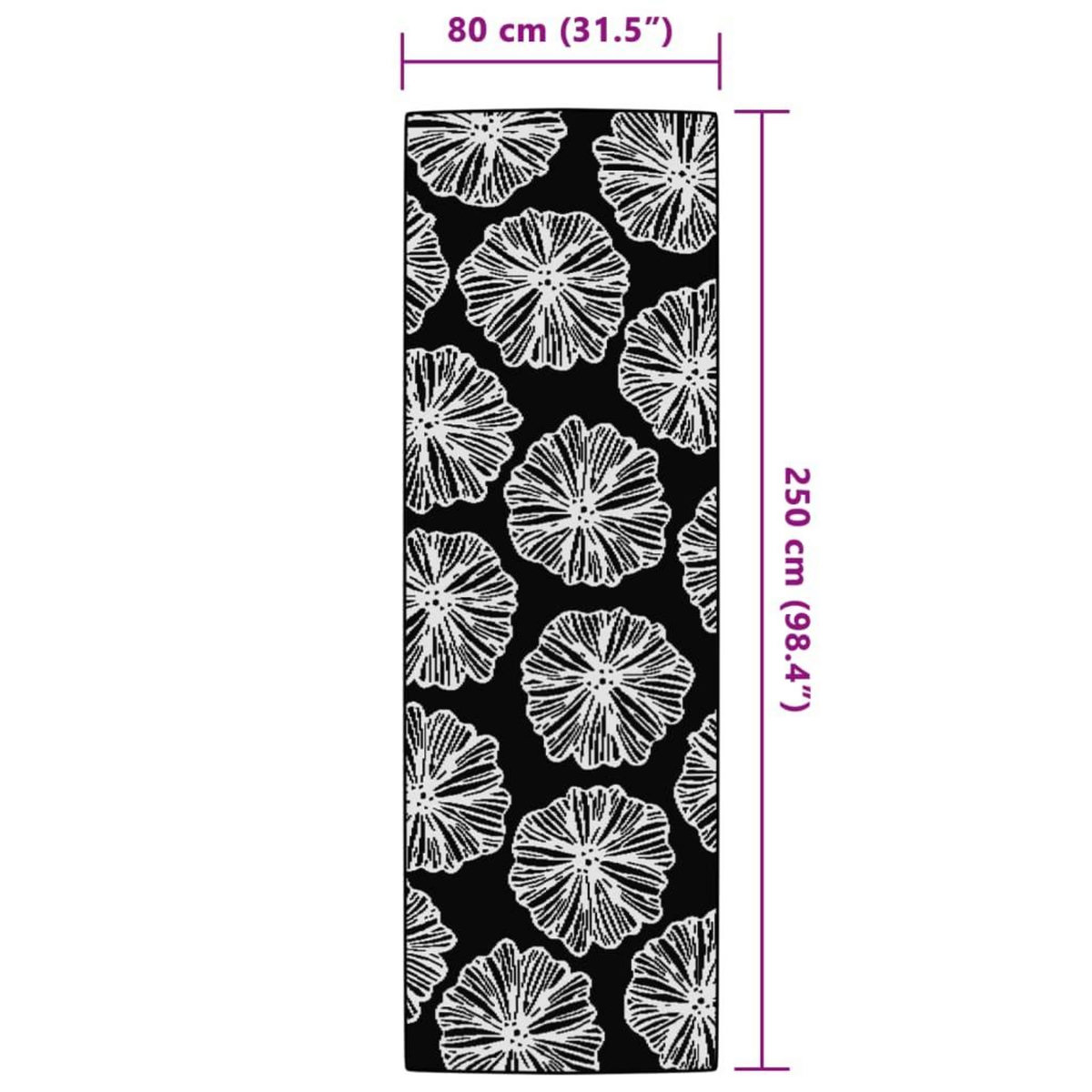 VIDAXL Tapis d'exterieur ARAKIL vert 80x250 cm PP