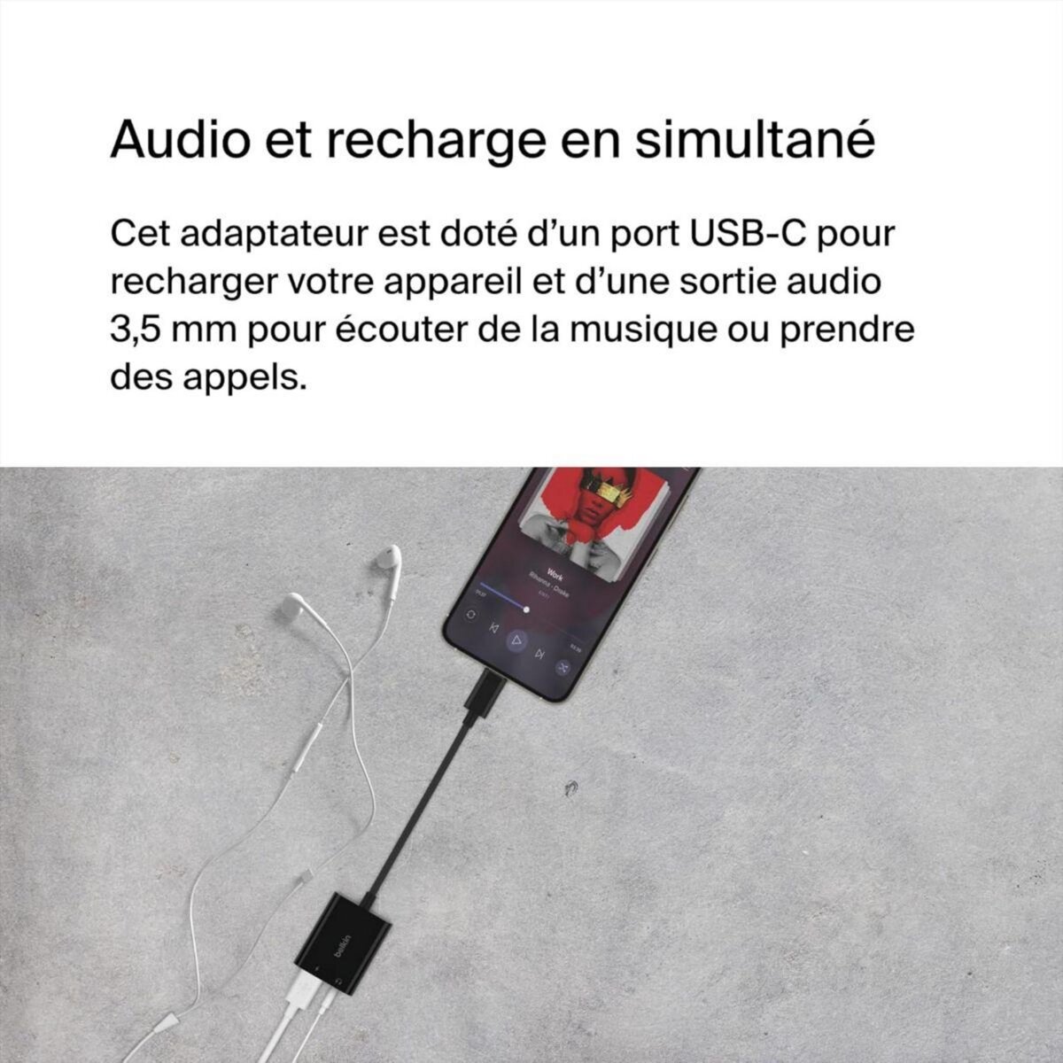 Belkin Adaptateur USB C USB-C + Jack Audio