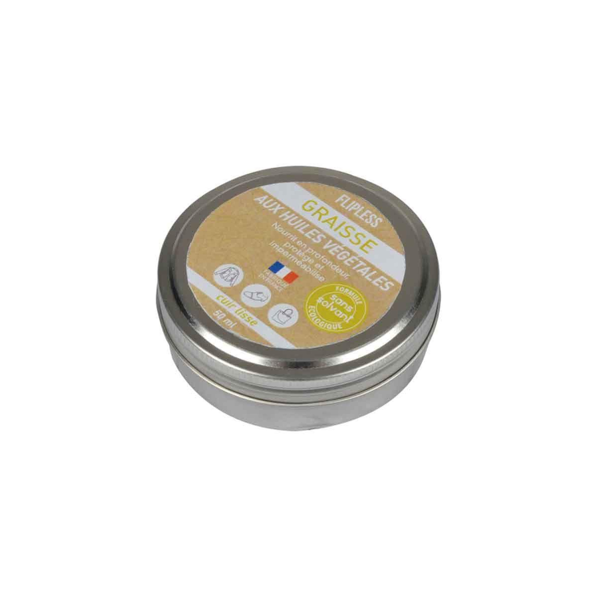 Voir la diapositive 2 : FLIPLESS Graisse écologique  chaussures  50ml argent