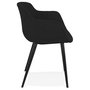 Voir la diapositive 3 : Paris Prix Fauteuil Design  Sead  80cm Noir