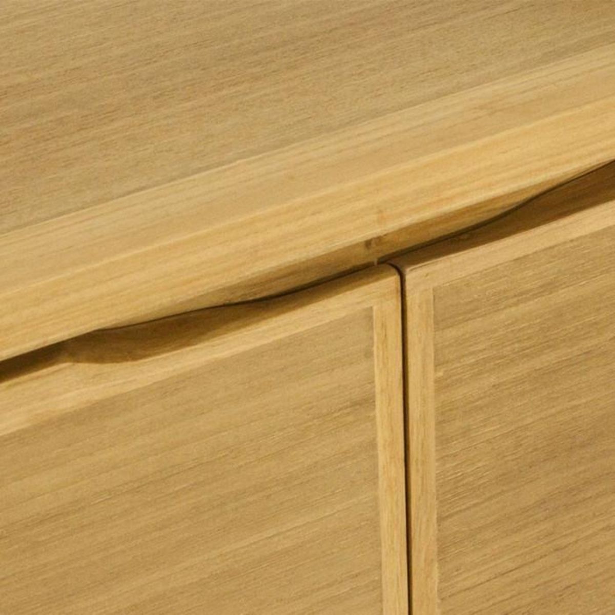 Paris Prix Meuble TV 2 Portes  Fiftees  136cm Naturel